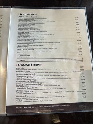 Menu photo 5 5th Street Patio Cafe Frisco, TX Menu photo 5 5th Street Patio Cafe Frisco, TX