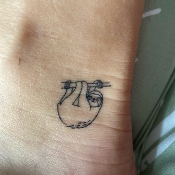 Tonna Sky Ink - This little sloth came out perfectly! - Permanent Makeup Near Me - Fountain Valley, California
