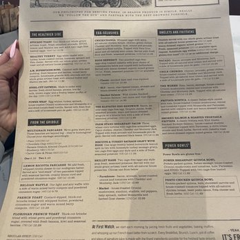 First Watch - Menu - Breakfast & Brunch Near Me - Pembroke Pines, Florida