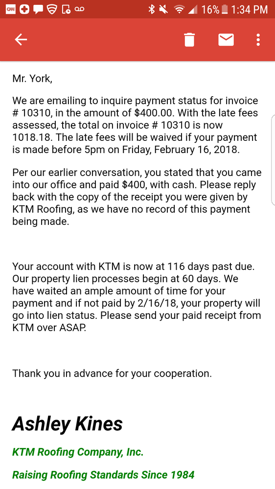 Slide of KTM Roofing