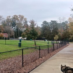Nelson L Malloy Jr Park - The large dog park with the sidewalk on the right