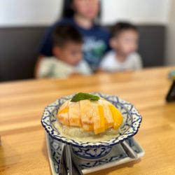 The Nines Thai Cuisine - Mango with sticky rice