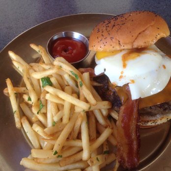 Eureka! - Jalapeno with a fried egg.. breakfast on a bun - American Near Me - Cupertino, California Eureka! - Jalapeno with a fried egg.. breakfast on a bun - American Near Me - Cupertino, California