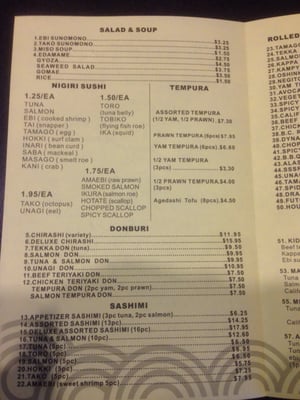 Menu photo 7 Guildford Sushi House Surrey, BC