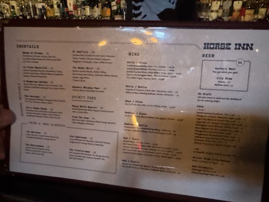 Menu photo 2 Horse Inn Lancaster, PA Menu photo 2 Horse Inn Lancaster, PA