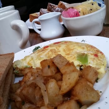 Le Petit Café - Feta cheese onion and peppers omelet. - Coffee & Tea Near Me - Brooklyn, New York
