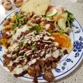 Falafel Corner - Outrageously delicious combination platter with all high quality ingredients and excellent preparation - Mediterranean Near Me - Sacramento, California
