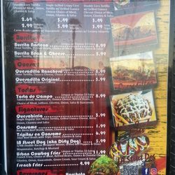 The menu