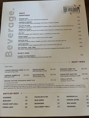 Menu photo 4 Heirloom Farmhouse Kitchen Irvine, CA Menu photo 4 Heirloom Farmhouse Kitchen Irvine, CA