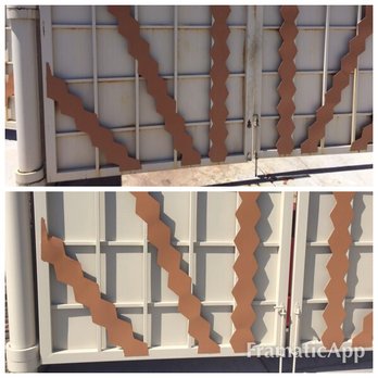 La Conte Pro Painting - Before and after trash bin gates painted for Culvers restaurant. - Painters Near Me