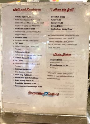 Menu photo 4 Deep Water Seafood Avon, CT