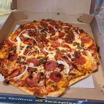 Fox's Pizza Den - a pizza in a box - Pizza Near Me - Berkeley Springs, West Virginia Fox's Pizza Den - a pizza in a box - Pizza Near Me - Berkeley Springs, West Virginia