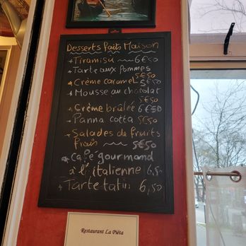 La Pieta - Specialty menu of desserts - Italian Near Me - Paris, 75 La Pieta - Specialty menu of desserts - Italian Near Me - Paris, 75