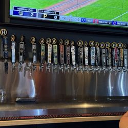 Endless house beers on tap.