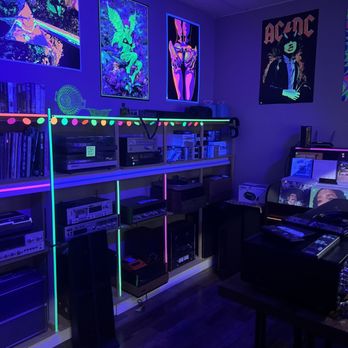 Warbonnet Records - Black light room w/audio gear - Vinyl Records Near Me - Wichita Falls, Texas Warbonnet Records - Black light room w/audio gear - Vinyl Records Near Me - Wichita Falls, Texas