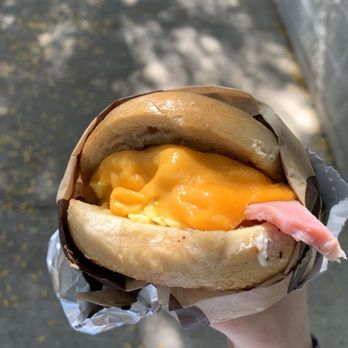 Brobagel - Ham, Egg & Cheese Breakfast Sandwich - Bagels Near Me - Chicago, Illinois