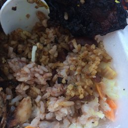You can see how mushy the rice is in this pic. Also notice how it is white jasmine rice, not long grain rice
