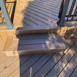 Gabis Decks - Eeach step was finished with a beautiful picture-frame border design