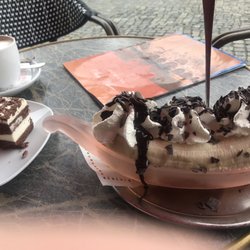 San Marco - Banana Split 7.90€. Cappu & Kuchen Gedeck 6.50€