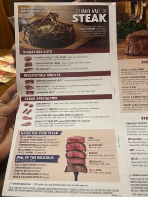 Menu photo 1 Outback Steakhouse Newhall, CA