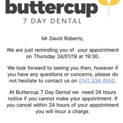 Buttercup 7 day dental