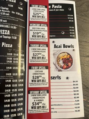 Menu photo 2 Wise Guys Deli Pizza Kingstown, RI Menu photo 2 Wise Guys Deli Pizza Kingstown, RI