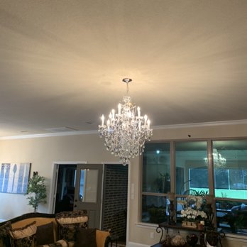 JD Smart Tech - Removed ceiling fan in Family room and hung this beautiful chandelier up - TV Mounting Near Me JD Smart Tech - Removed ceiling fan in Family room and hung this beautiful chandelier up - TV Mounting Near Me