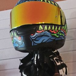 Cycle Gear - Helmet and gloves from cycle gear