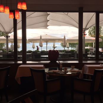 Hôtel Angleterre & Résidence - Dining room, (Restaurant Terrace) looking toward outside patio. - Hotels Near Me - Lausanne, VD
