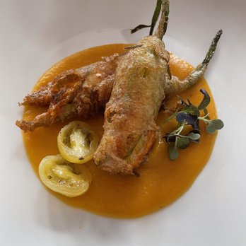 Coyote Cafe - Squash blossoms - New American Near Me - Santa Fe, New Mexico