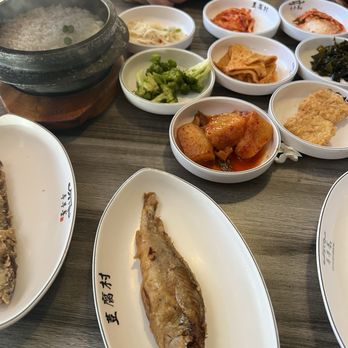 Tofu Village - Sides , rice, and fish - Korean Near Me - Houston, Texas