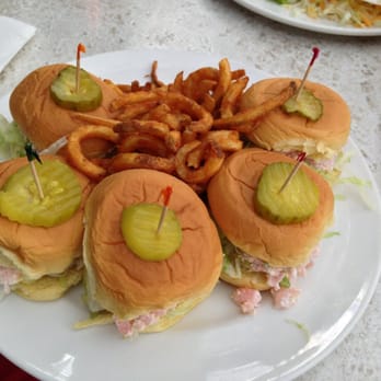 Billy's Beach Cafe - Shrimp Sliders with curly fries - American Near Me - Long Beach, New York Billy's Beach Cafe - Shrimp Sliders with curly fries - American Near Me - Long Beach, New York
