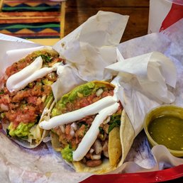 Photo of La Taqueria - San Francisco, CA, United States. Supreme fried vegetarian tacos.. super yummy
