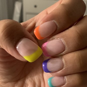Chloe Nail Spa - Again you can see the dip/dent on my thumb nail as well as thick as French tips which is what I didn't want. - Nail Salons Near Me - Sherman Oaks, California Chloe Nail Spa - Again you can see the dip/dent on my thumb nail as well as thick as French tips which is what I didn't want. - Nail Salons Near Me - Sherman Oaks, California