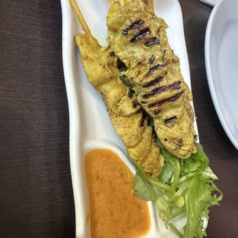 Pimlico Thai - Chicken satay, well flavored and juicy - Thai Near Me - London, XGL Pimlico Thai - Chicken satay, well flavored and juicy - Thai Near Me - London, XGL