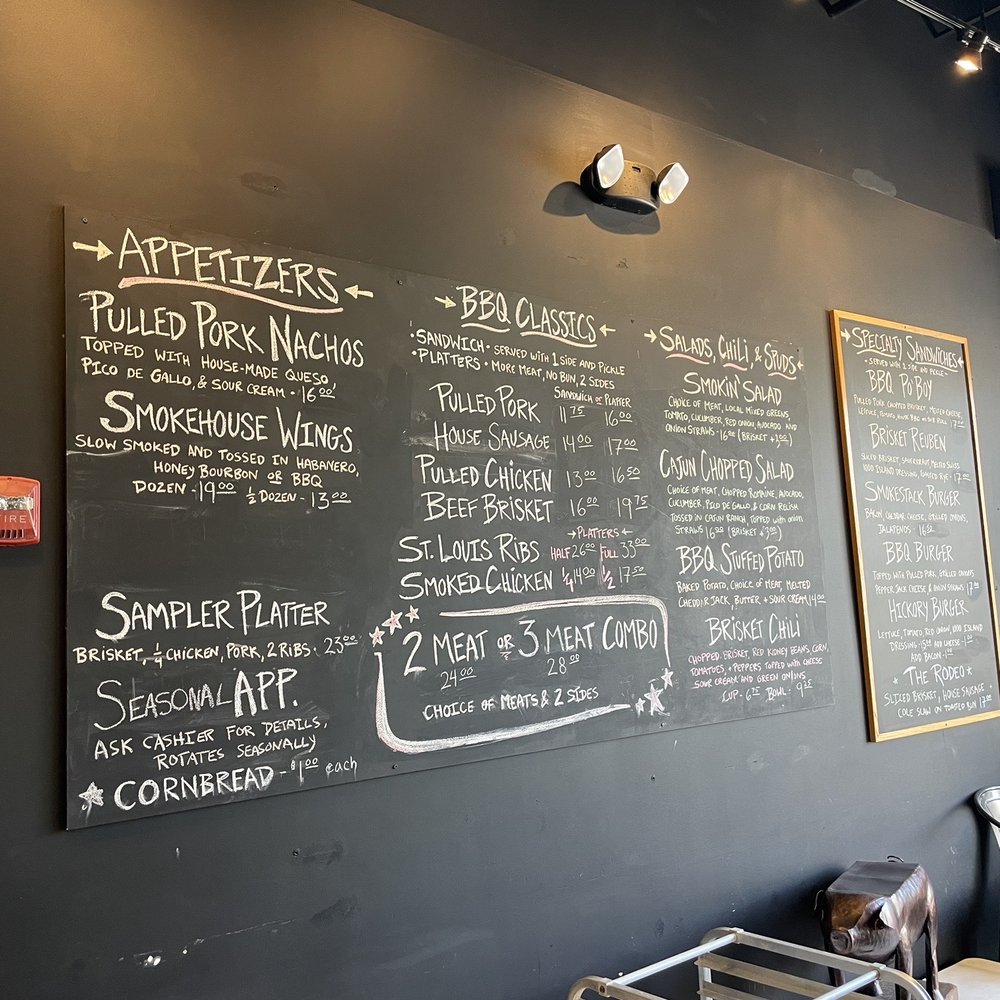 The Bone - Menu board - Barbeque Near Me - Gainesville, Virginia