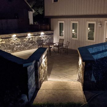 Eagleizer Outdoor Living - Sunken Paver Patio, Retaining Walls, Lighting - Landscaping Near Me - South Bend, Indiana Eagleizer Outdoor Living - Sunken Paver Patio, Retaining Walls, Lighting - Landscaping Near Me - South Bend, Indiana