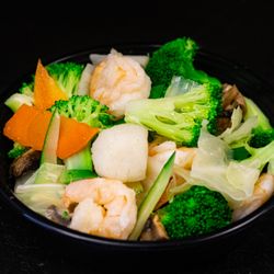 JJ Panda - Steamed Mixed Vegetable w. Shrimp & Scallop