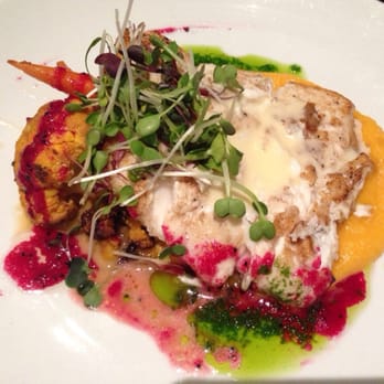 Masraff's - Grilled halibut with cauliflower - New American Near Me - Houston, Texas