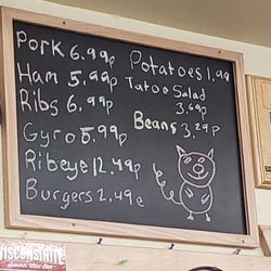 The Beer Depot - That's the menu.