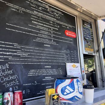 India Jones - Menu board - Food Trucks Near Me - Sacramento, California India Jones - Menu board - Food Trucks Near Me - Sacramento, California
