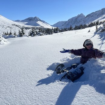 Go Hike Alaska - Make a snow angel on one of our snowshoeing tours! - Hiking Near Me - Anchorage, Alaska Go Hike Alaska - Make a snow angel on one of our snowshoeing tours! - Hiking Near Me - Anchorage, Alaska