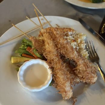 Tierra Viva - Coconut shrimp with rice and veg - Mexican Near Me - Sayulita, NAY Tierra Viva - Coconut shrimp with rice and veg - Mexican Near Me - Sayulita, NAY