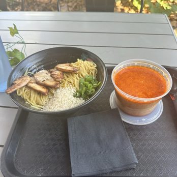 Redlands Ramen - Dan w/side of Spicy Tori Chicken Broth - Ramen Near Me - Redlands, California