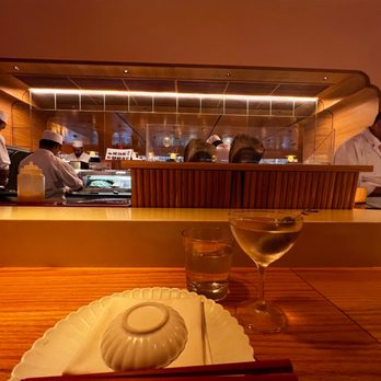 Makoto - Dirty Martini on the indoor sushi bar - Japanese Near Me - Miami Beach, Florida