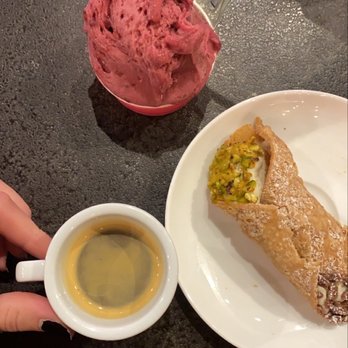 Pangea Kitchen - Espresso shot with Cannolis and gelato - Pizza Near Me - Evansville, Indiana Pangea Kitchen - Espresso shot with Cannolis and gelato - Pizza Near Me - Evansville, Indiana