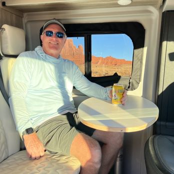 Blacksford - Relaxing with a beer after a long day! - RV Rental Near Me - Las Vegas, Nevada