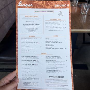 Linger - Menu - Asian Fusion Near Me - Denver, Colorado