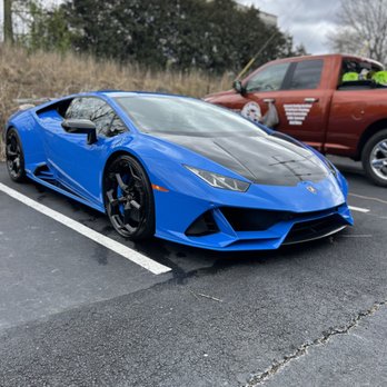 Top Notch Mobile Detailing - Blue Lamborghini Huracan received our Gold Package, finished with an Aqua Glow sealant on the exterior for added shine. - Auto Detailing Near Me Top Notch Mobile Detailing - Blue Lamborghini Huracan received our Gold Package, finished with an Aqua Glow sealant on the exterior for added shine. - Auto Detailing Near Me