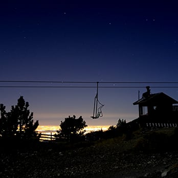 Mt Baldy Resort - Moonlight Hike, top of Chair #4, Devil's Backbone - Ski Resorts Near Me - Mount Baldy, California